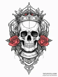 Tattoo sketch a shield with a crown on top.,... - эскиз тату (№1753986371_0, 31.07.2025 18:26) — Tatufoto.com