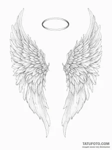 Angel wings - эскиз тату (№1753988389_0, 31.07.2025 18:59) — Tatufoto.com