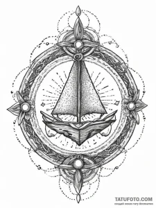 An old, leather-bound grimoire, tattoo sketch... - эскиз тату (№1753988986_0, 31.07.2025 19:09) — Tatufoto.com