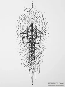 Tattoo design a powerful current of electrici... - эскиз тату (№1753990389_0, 31.07.2025 19:33) — Tatufoto.com