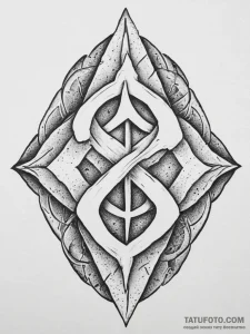 Tattoo design a rough, unpolished stone with... - эскиз тату (№1753993800_0, 31.07.2025 20:30) — Tatufoto.com