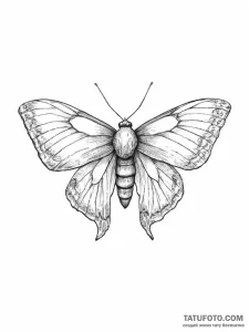 Moth - эскиз тату (№1753994995_0, 31.07.2025 20:49) — Tatufoto.com