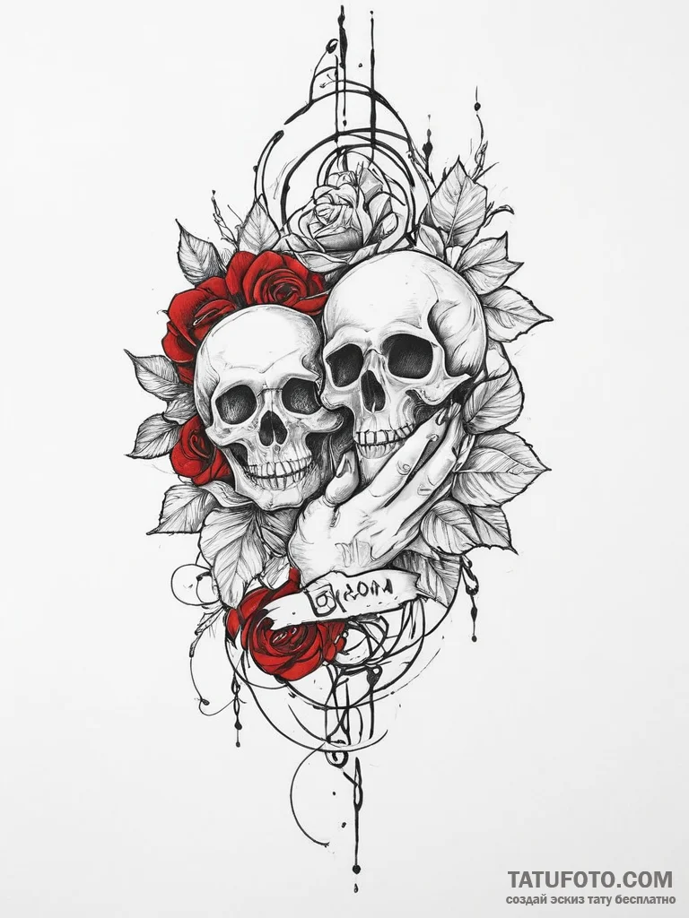 Tattoo sketch a short, abstract poem about lo... - эскиз тату (№1753997521_0, 31.07.2025 21:32) — Tatufoto.com