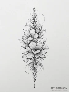Tattoo design a minimalist line transforming... - эскиз тату (№1754000127_0, 31.07.2025 22:15) — Tatufoto.com