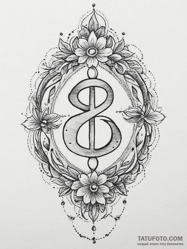 Tattoo design a spiritual symbol (e.g., ohm,... - эскиз тату (№1754001502_0, 31.07.2025 22:38) — Tatufoto.com