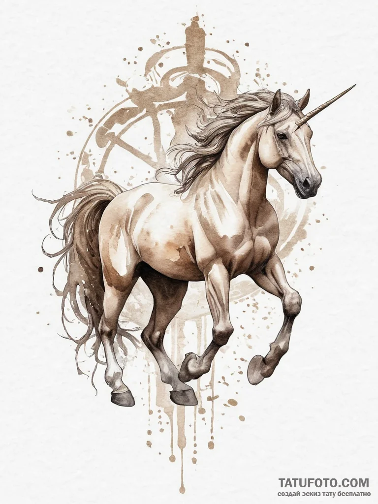 Sleipnir, odin's eight-legged horse, tattoo l... - эскиз тату (№1754003458_0, 31.07.2025 23:10) — Tatufoto.com