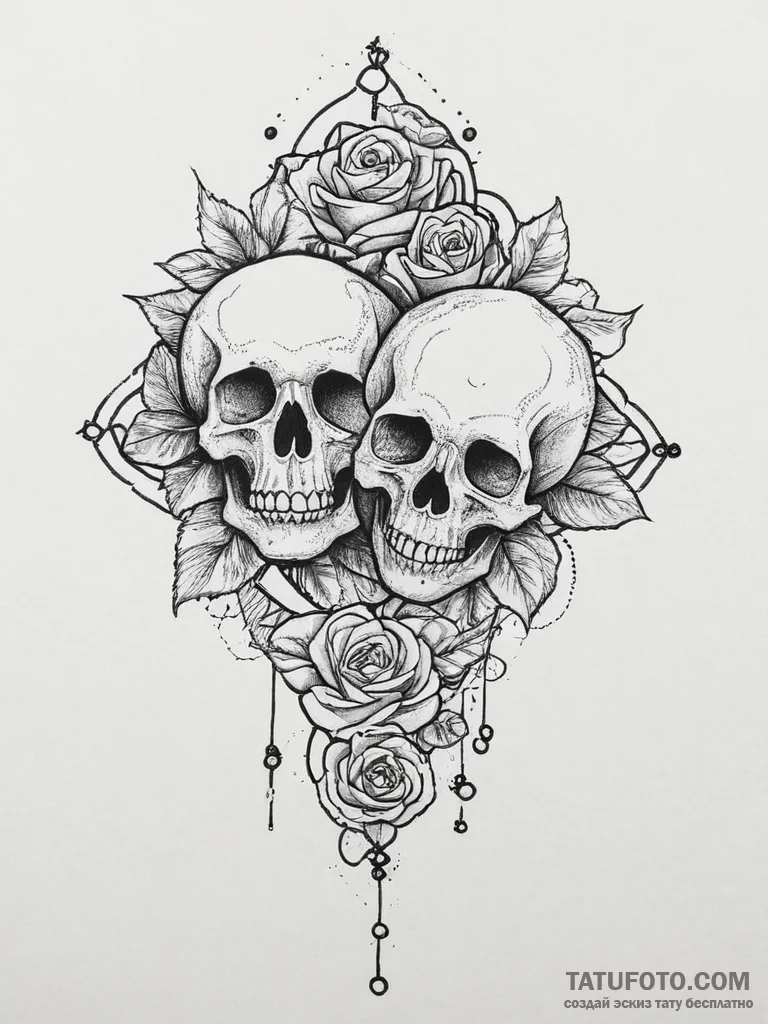 Tattoo sketch a simple "connection" symbol: t... - эскиз тату (№1754008369_0, 01.08.2025 00:32) — Tatufoto.com