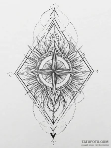 Tattoo design: geometric tattoo of dazhbog's... - эскиз тату (№1754008764_0, 01.08.2025 00:39) — Tatufoto.com