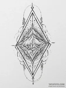 79. tattoo design: a geometric "sila" rune, r... - эскиз тату (№1754009554_0, 01.08.2025 00:52) — Tatufoto.com