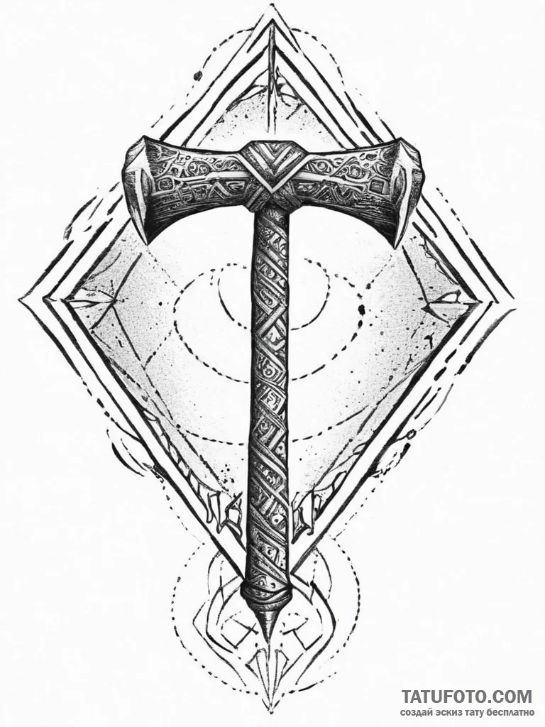 Tattoo design: a geometric representation of... - эскиз тату (№1754013114_0, 01.08.2025 01:51) — Tatufoto.com