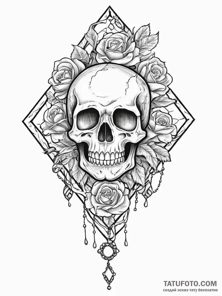 Tattoo sketch a detailed miniature antique lo... - эскиз тату (№1754013899_0, 01.08.2025 02:04) — Tatufoto.com