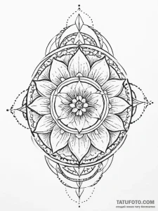 Tattoo sketch a personal birth flower combine... - эскиз тату (№1754014099_0, 01.08.2025 02:08) — Tatufoto.com
