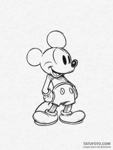 Mickey mouse - эскиз тату (№1754014693_0, 01.08.2025 02:18) — Tatufoto.com