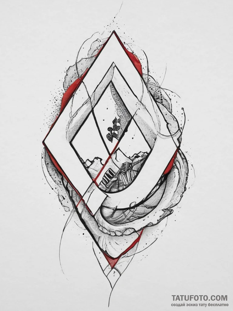 Tattoo design the first letter of a name tran... - эскиз тату (№1754018467_0, 01.08.2025 03:21) — Tatufoto.com