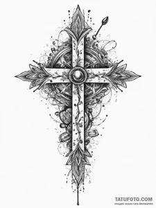 Tattoo design an abstract representation of h... - эскиз тату (№1754019061_0, 01.08.2025 03:31) — Tatufoto.com
