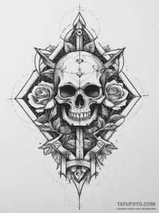 Tattoo design: a geometric representation of... - эскиз тату (№1754021637_0, 01.08.2025 04:13) — Tatufoto.com