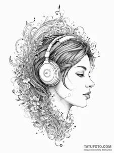 Tattoo sketch a «game sound» wave pattern ema… — эскиз тату (№1754022432_0, 01.08.2025 04:27) — Tatufoto.com