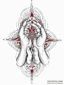 Tattoo sketch two hands reaching for the same… — эскиз тату (№1754022826_0, 01.08.2025 04:33) — Tatufoto.com