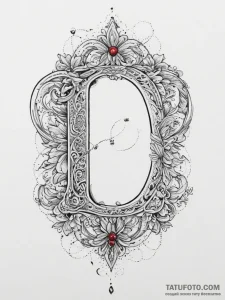 Tattoo sketch a custom initial font created f… — эскиз тату (№1754023025_0, 01.08.2025 04:37) — Tatufoto.com