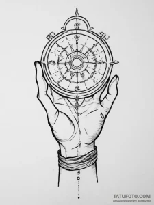 Tattoo sketch a sketch of a hand holding a gl... - эскиз тату (№1754031952_0, 01.08.2025 07:05) — Tatufoto.com