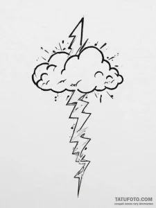 Tattoo sketch a pixelated cloud with a single... - эскиз тату (№1754034129_0, 01.08.2025 07:42) — Tatufoto.com
