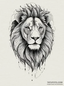 Tattoo sketch a zodiac animal (e.g., lion) wh... - эскиз тату (№1754040884_0, 01.08.2025 09:34) — Tatufoto.com
