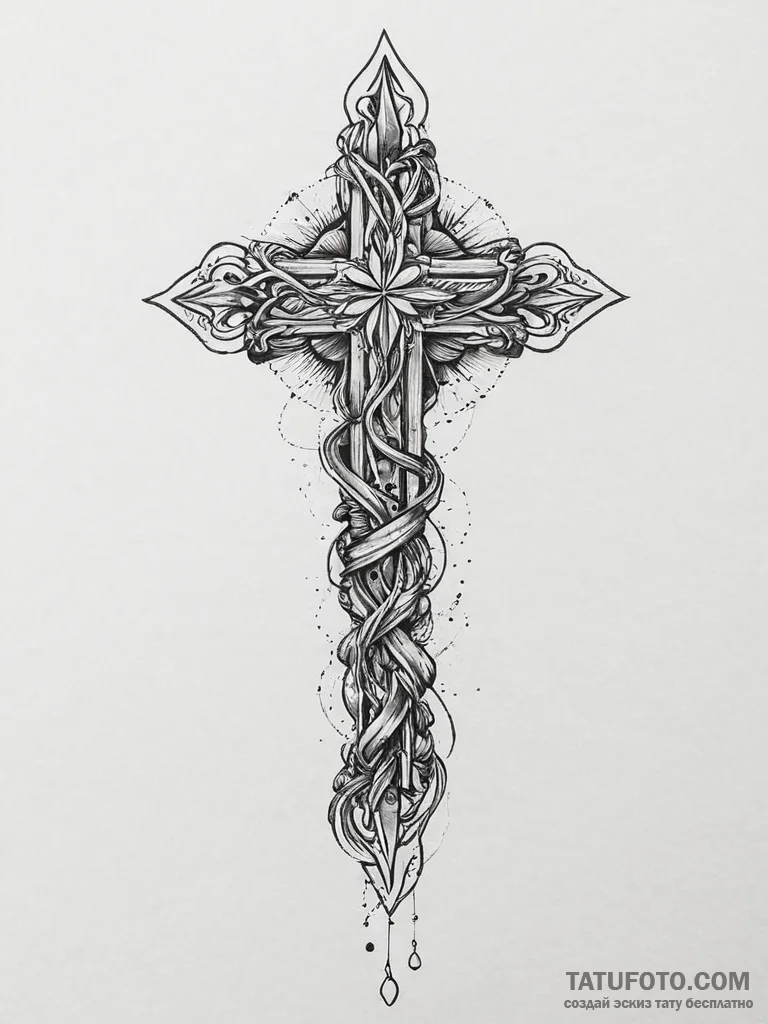 Tattoo sketch a forearm with flowing lines re... - эскиз тату (№1754041514_0, 01.08.2025 09:45) — Tatufoto.com