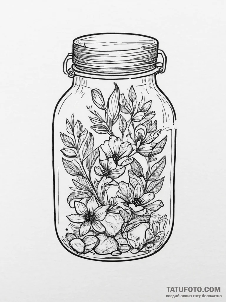 Tattoo design a 'memory capsule' design, perh... - эскиз тату (№1754042528_0, 01.08.2025 10:02) — Tatufoto.com