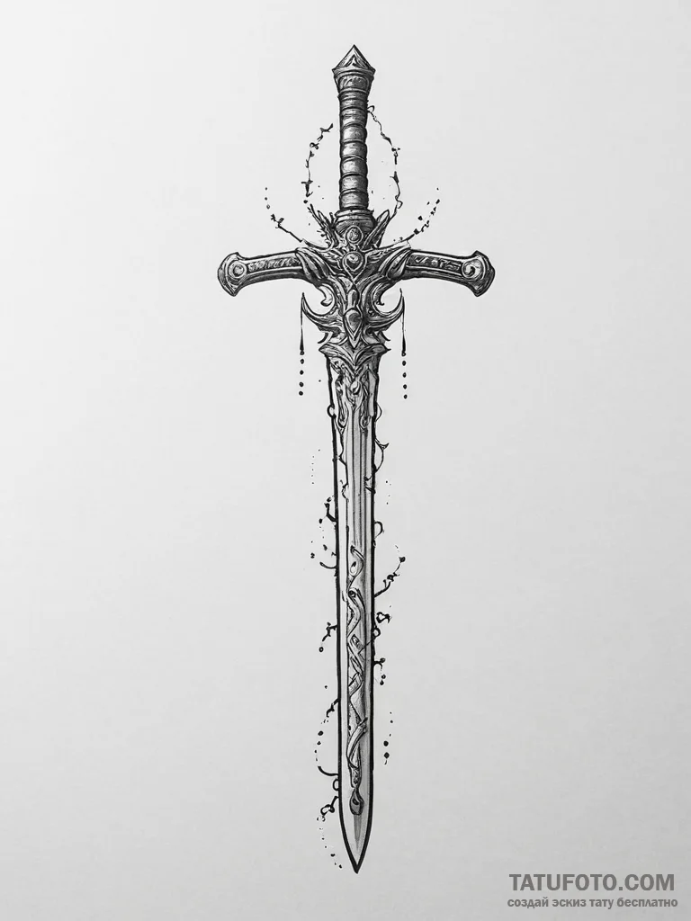 Tattoo design a detailed depiction of a speci... - эскиз тату (№1754050492_0, 01.08.2025 12:14) — Tatufoto.com