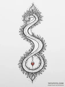 Tattoo design a winding path or road, symboli... - эскиз тату (№1754051713_0, 01.08.2025 12:35) — Tatufoto.com
