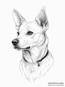 Dog - эскиз тату (№1754052927_0, 01.08.2025 12:55) — Tatufoto.com