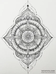 Tattoo design a retro character running acros... - эскиз тату (№1754053920_0, 01.08.2025 13:12) — Tatufoto.com