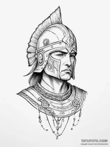 р“сђсѓрїрїр° 12: historical warrior archetype... - эскиз тату (№1754054748_0, 01.08.2025 13:25) — Tatufoto.com
