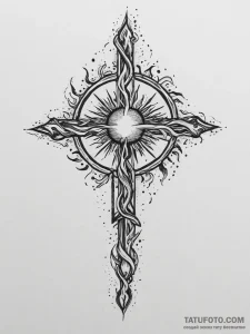 Tattoo sketch: a stylized depiction of a flam... - эскиз тату (№1754055558_0, 01.08.2025 13:39) — Tatufoto.com