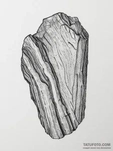 Petrified wood - эскиз тату (№1754058216_0, 01.08.2025 14:23) — Tatufoto.com