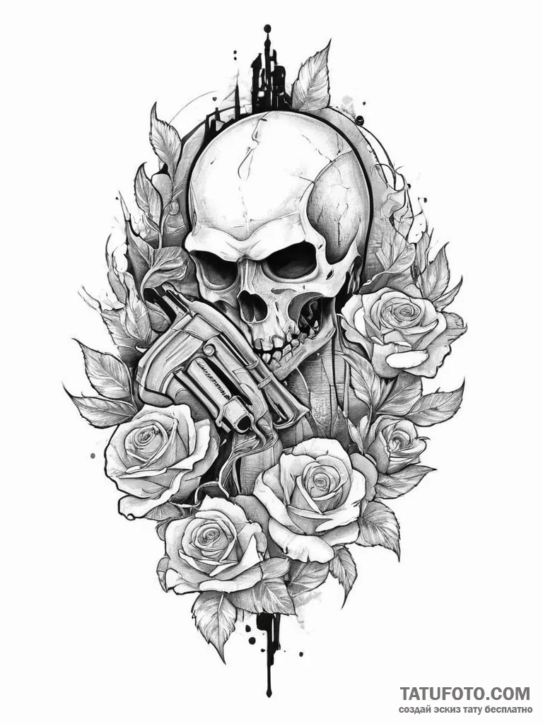 Tattoo sketch a shadowy figure of a rogue or... - эскиз тату (№1754061661_0, 01.08.2025 15:21) — Tatufoto.com