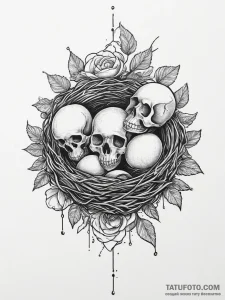 Tattoo design a fine line depiction of a deli... - эскиз тату (№1754063707_0, 01.08.2025 15:55) — Tatufoto.com