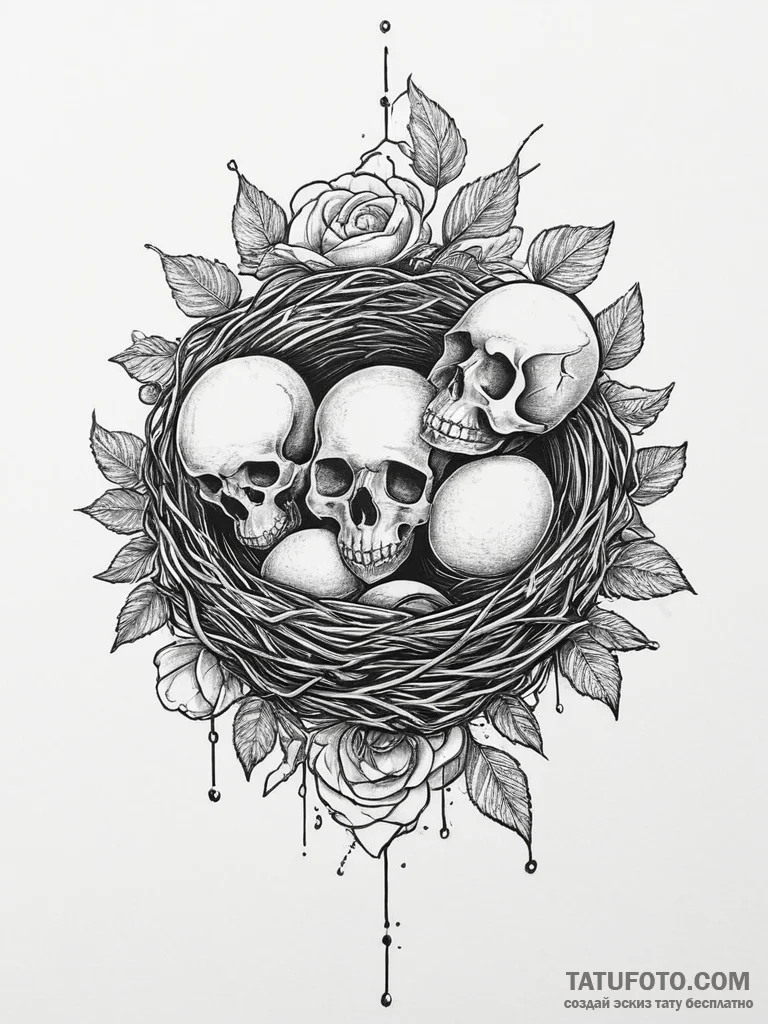Tattoo design a fine line depiction of a deli... - эскиз тату (№1754063707_0, 01.08.2025 15:55) — Tatufoto.com