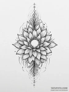 Tattoo design a delicate light breaking throu... - эскиз тату (№1754068224_0, 01.08.2025 17:10) — Tatufoto.com
