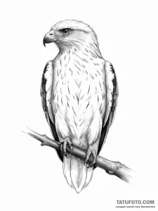 Hawk - эскиз тату (№1754068432_0, 01.08.2025 17:13) — Tatufoto.com