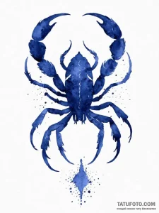Tattoo design a scorpio scorpion, its silhoue... - эскиз тату (№1754069039_0, 01.08.2025 17:23) — Tatufoto.com