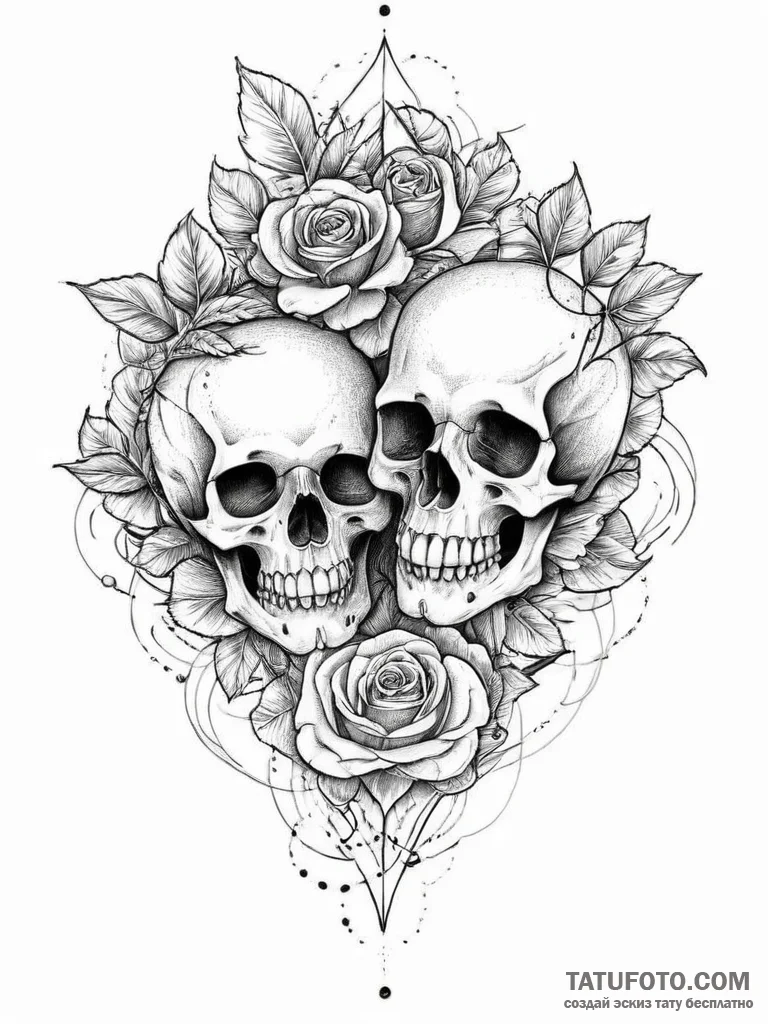 Tattoo sketch a wave that splits into two, on... - эскиз тату (№1754070651_0, 01.08.2025 17:50) — Tatufoto.com