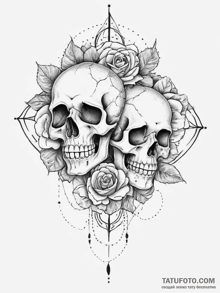 Tattoo design an abstract representation of c... - эскиз тату (№1754071484_0, 01.08.2025 18:04) — Tatufoto.com