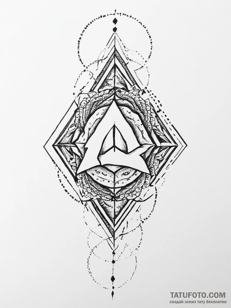 139. tattoo design: a minimalist "ud" rune, d... - эскиз тату (№1754075514_0, 01.08.2025 19:11) — Tatufoto.com