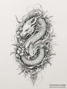 Tattoo sketch an abstract "wall" of interconn... - эскиз тату (№1754076315_0, 01.08.2025 19:25) — Tatufoto.com