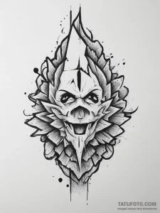 Tattoo design an abstract "respawn" animation... - эскиз тату (№1754079954_0, 01.08.2025 20:25) — Tatufoto.com