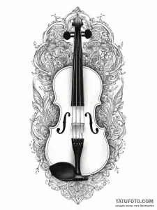 Tattoo design a classical music instrument (e... - эскиз тату (№1754083332_0, 01.08.2025 21:22) — Tatufoto.com