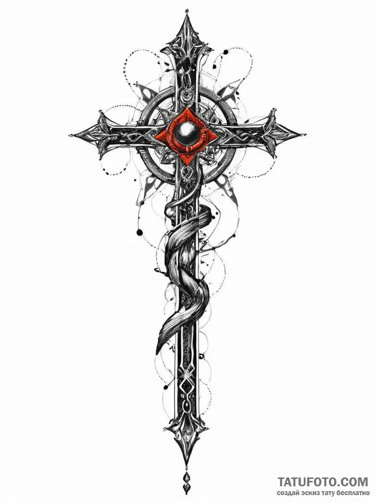 Tattoo design an abstract representation of a... - эскиз тату (№1754223082_0, 03.08.2025 12:11) — Tatufoto.com