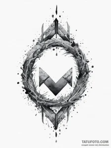 65. tattoo sketch: abstract black and gray wa... - эскиз тату (№1754226734_0, 03.08.2025 13:12) — Tatufoto.com