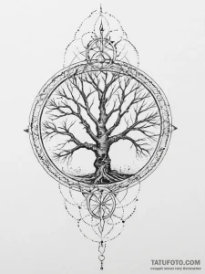 64. tattoo design: a "chernobog" rune intertw... - эскиз тату (№1754228139_0, 03.08.2025 13:35) — Tatufoto.com